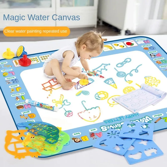 100x80CM Magic Water Doodle Mat – Reusable Coloring & Drawing Toy for Kids