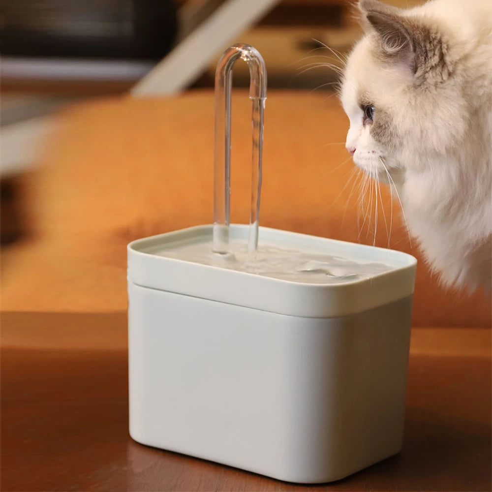 1.5L Smart Cat Water Fountain – Ultra-Quiet Pet Dispenser with Filter & Burnout Protection